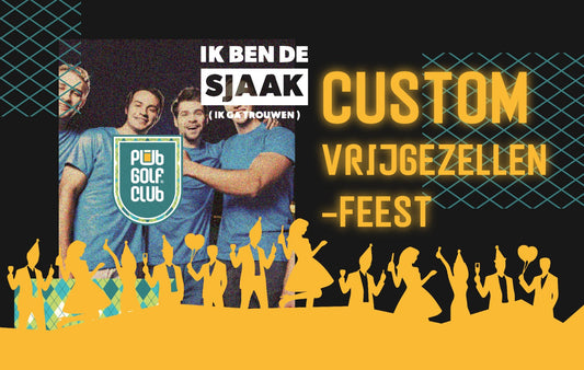 OP MAAT GEMAAKT PUBGOLF VOOR VRIJGEZELLENFEESTEN